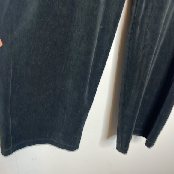 Eileen Fisher | Black Velvet Wide Leg Relaxed Pull On Pants Size M NWT - Picture 3 of 6